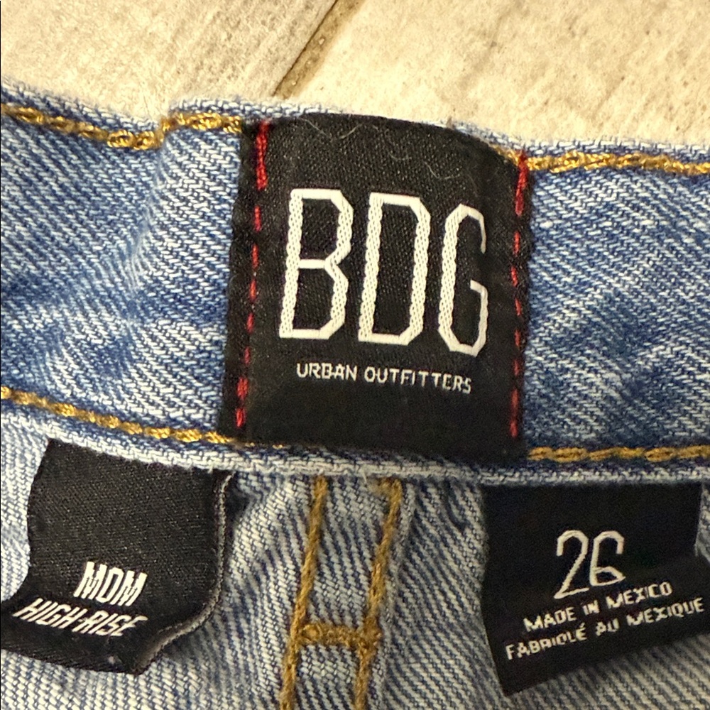 BDG Light Blue Jean Shorts - Picture 3 of 3